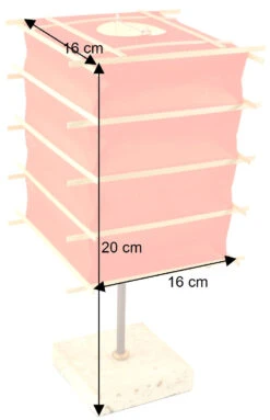 Tischleuchte Kokopelli - Modell Hako 30cm -Laden Für Heimbeleuchtung bemassung 30023
