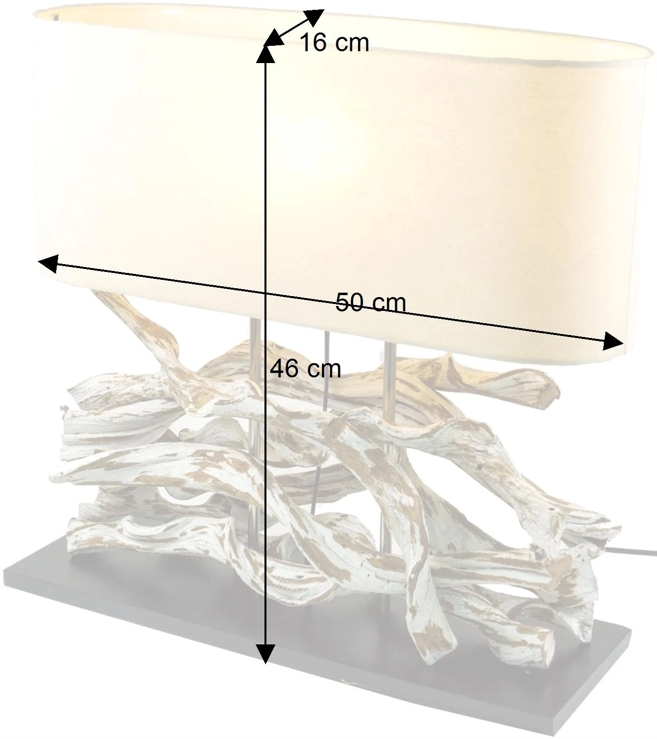 Tischlampe / Tischleuchte, Handgefertigtes Unikat Aus Naturmaterial, Holz, Baumwolle - Modell Marimbula - 46x50x16 Cm 7 Tischlampe / Tischleuchte, Handgefertigtes Unikat Aus Naturmaterial, Holz, Baumwolle - Modell Marimbula - 46x50x16 Cm – Bild 5