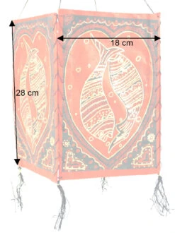 Lokta Papier Hänge Lampenschirm, Deckenleuchte Aus Handgeschöpftem Papier - Lucky Fish Rot - 28x18x18 Cm 9 Lokta Papier Hänge Lampenschirm, Deckenleuchte Aus Handgeschöpftem Papier - Lucky Fish Rot - 28x18x18 Cm -Laden Für Heimbeleuchtung bemassung 37357