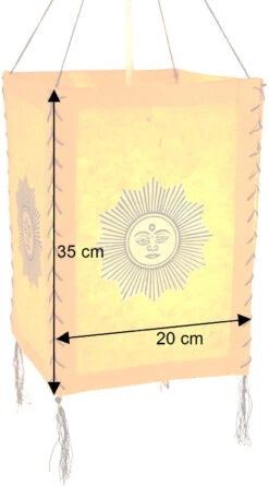 Lokta Papier Hänge Lampenschirm, Deckenleuchte Aus Handgeschöpftem Papier - Lucky Sonne Orange - 35x20x20 Cm 7 Lokta Papier Hänge Lampenschirm, Deckenleuchte Aus Handgeschöpftem Papier - Lucky Sonne Orange - 35x20x20 Cm -Laden Für Heimbeleuchtung bemassung 37833