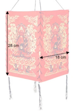 Lokta Papier Hänge Lampenschirm, Deckenleuchte Aus Handgeschöpftem Papier - Buddha 2 Rot - 28x18x18 Cm 9 Lokta Papier Hänge Lampenschirm, Deckenleuchte Aus Handgeschöpftem Papier - Buddha 2 Rot - 28x18x18 Cm -Laden Für Heimbeleuchtung bemassung 38184