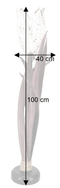 Tischlampe / Tischleuchte, Handgemacht In Bali, Palmholz, Glasmosaik - Modell Tulina - 100x40x30 Cm -Laden Für Heimbeleuchtung bemassung 41729