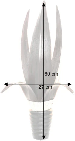 Palmenblatt Wandlampe / Wandleuchte, In Bali Handgefertigt Aus Naturmaterial, Palmholz - Modell Formentera Braun - 60x27x20 Cm -Laden Für Heimbeleuchtung bemassung 47169