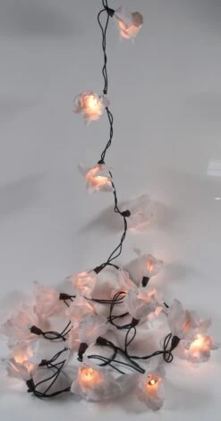 Lotus Blüten LED Lichterkette 20 Stk. - Blüte Weiß -Laden Für Heimbeleuchtung bluetenlichterkette27520104