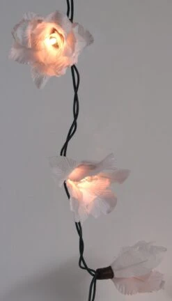 Lotus Blüten LED Lichterkette 20 Stk. - Blüte Weiß -Laden Für Heimbeleuchtung bluetenlichterkette27520105