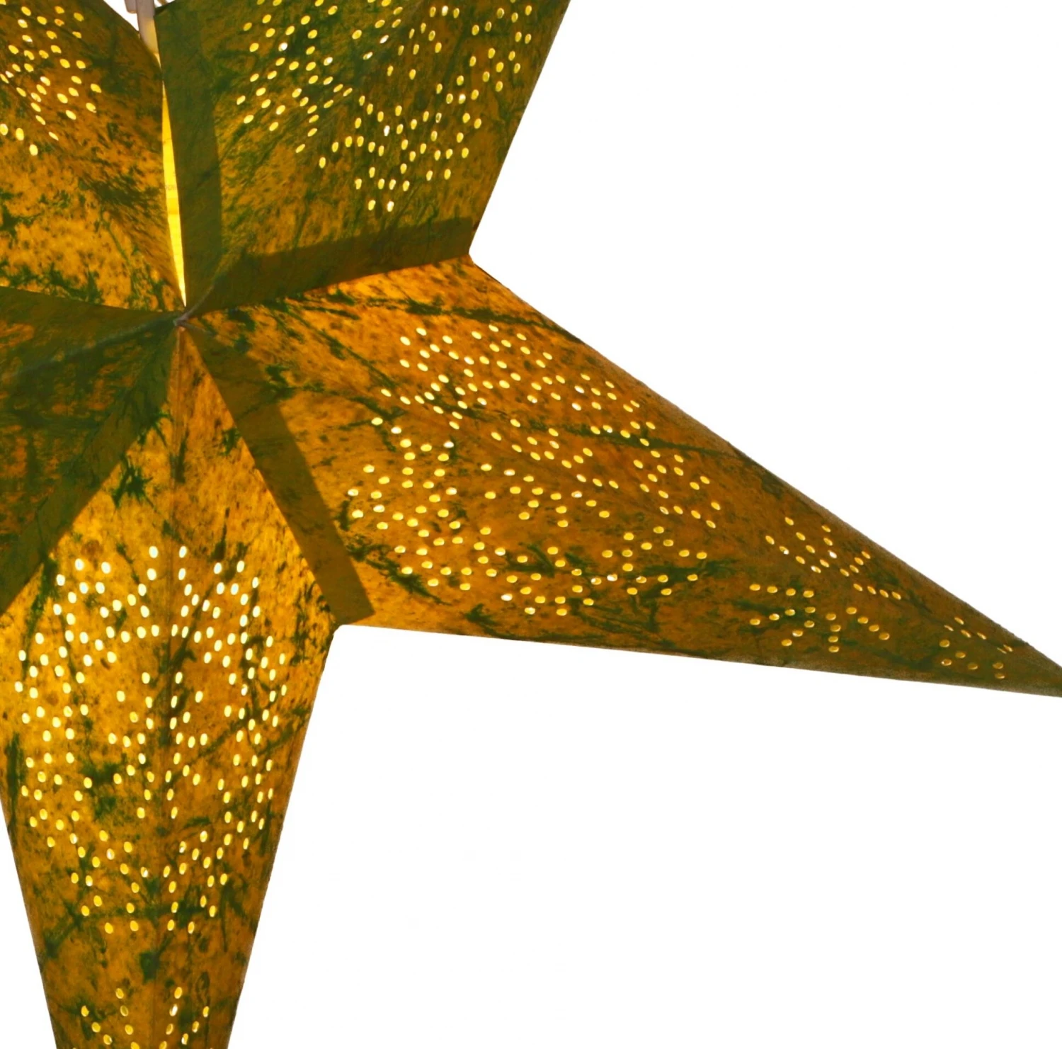 Faltbarer Advents Leucht Papierstern, Weihnachtsstern 60 Cm - Perseus Grün 6 Faltbarer Advents Leucht Papierstern, Weihnachtsstern 60 Cm - Perseus Grün – Bild 4