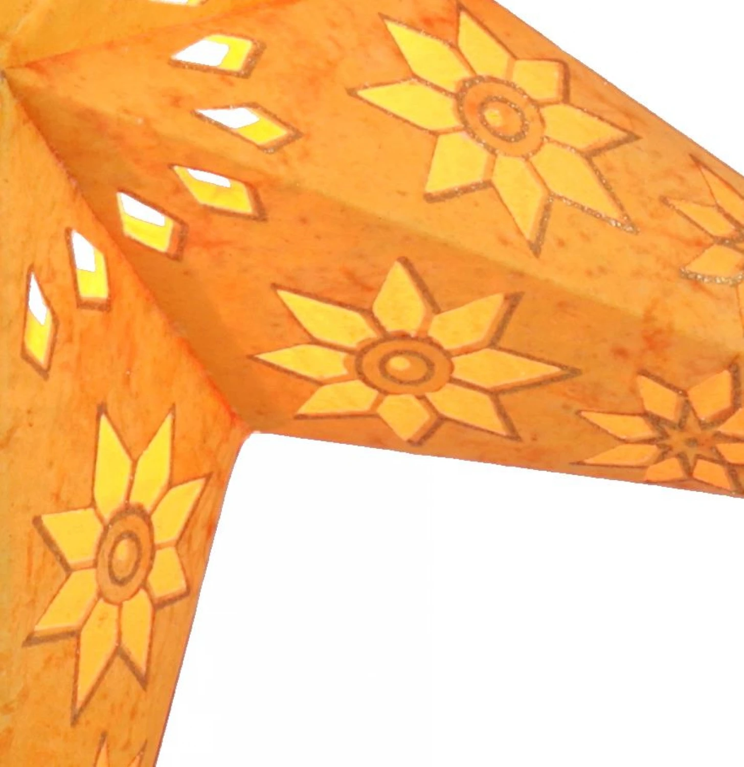 Faltbarer Advents Leucht Papierstern, Weihnachtsstern 60 Cm - Adonis Gelb 7 Faltbarer Advents Leucht Papierstern, Weihnachtsstern 60 Cm - Adonis Gelb – Bild 5