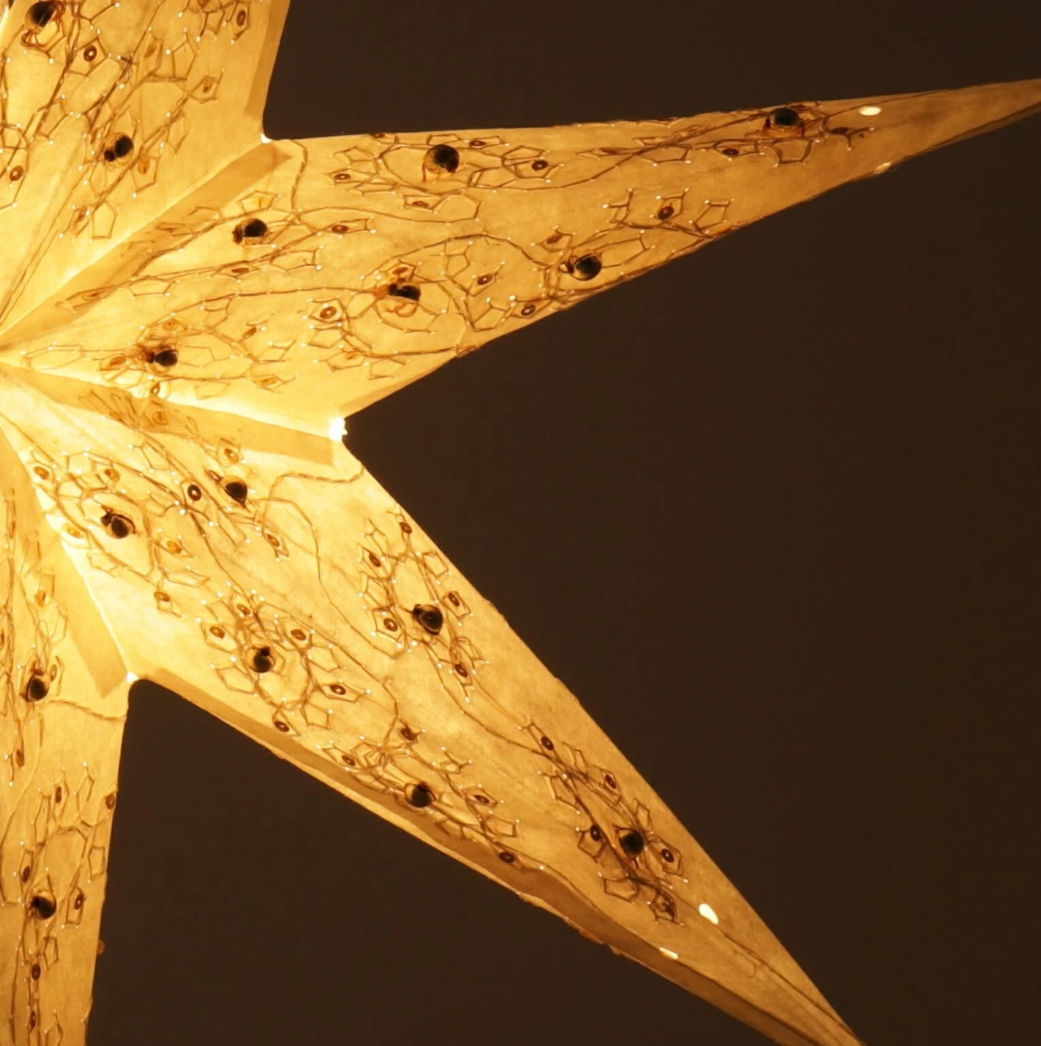 Faltbarer Advents Leucht Papierstern, Weihnachtsstern 60 Cm - Platon 7 Nature 8 Faltbarer Advents Leucht Papierstern, Weihnachtsstern 60 Cm - Platon 7 Nature – Bild 6