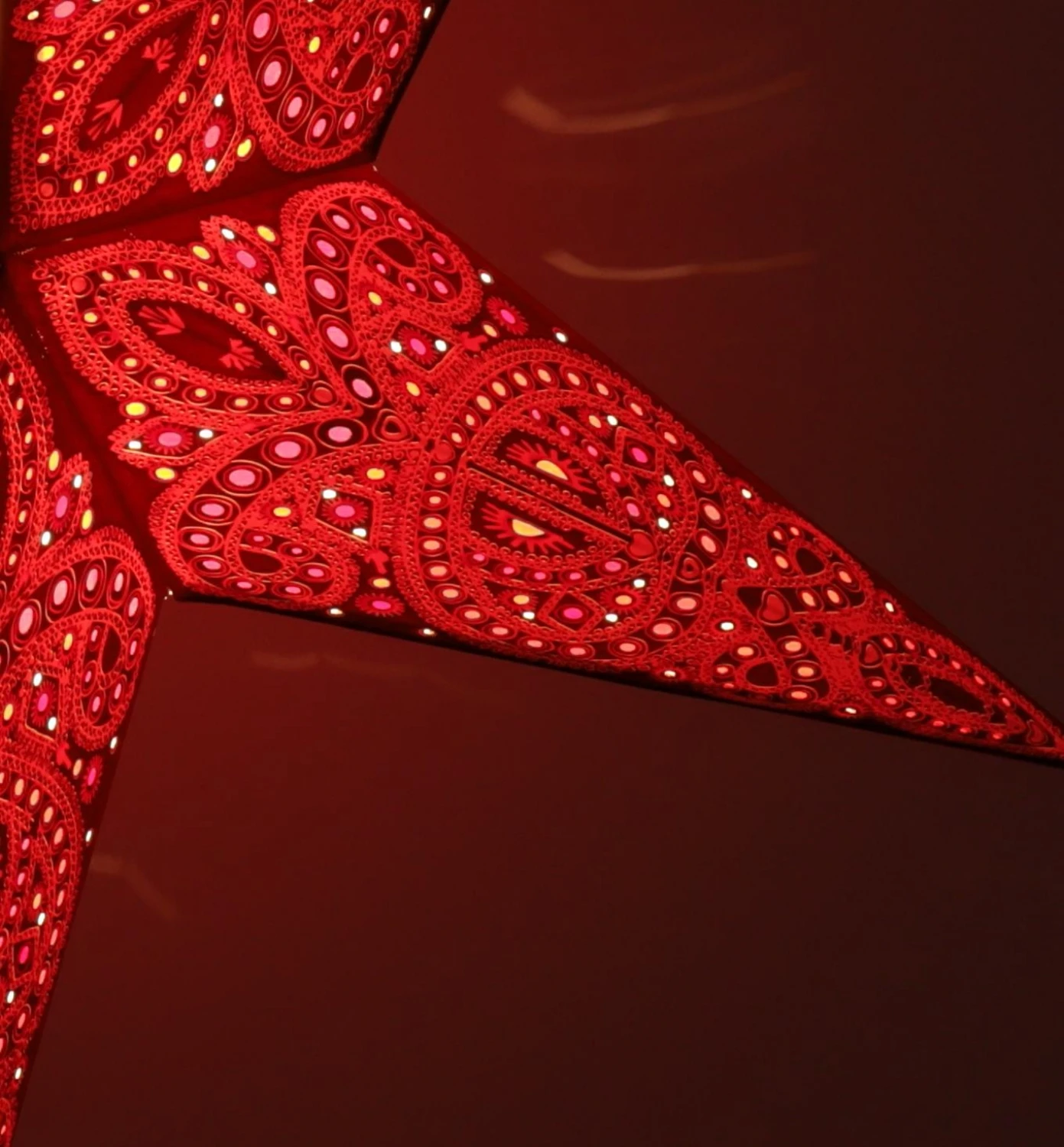 Faltbarer Advents Leucht Papierstern, Weihnachtsstern 60 Cm - Calea Pink 7 Faltbarer Advents Leucht Papierstern, Weihnachtsstern 60 Cm - Calea Pink – Bild 5