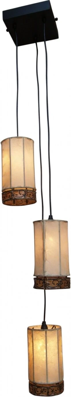 Deckendisplay Quadratisch Für 3 Lampenschirme - 3x18x18 Cm