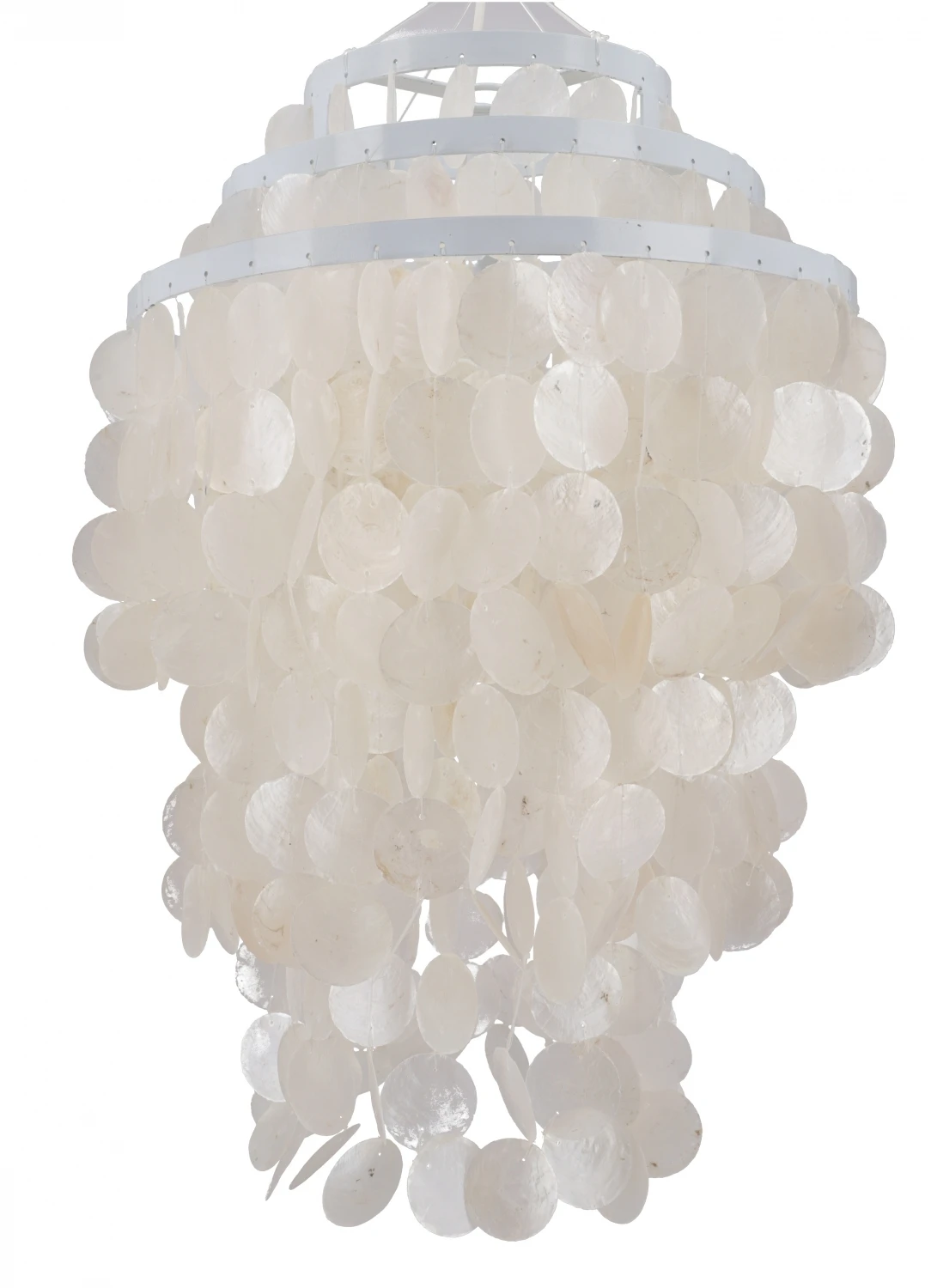 Deckenlampe / Deckenleuchte, Muschelleuchte Aus Hunderten Capiz, Perlmutt Plättchen - Modell Sangria - 60x40x40 Cm 6 Deckenlampe / Deckenleuchte, Muschelleuchte Aus Hunderten Capiz, Perlmutt Plättchen - Modell Sangria - 60x40x40 Cm – Bild 4