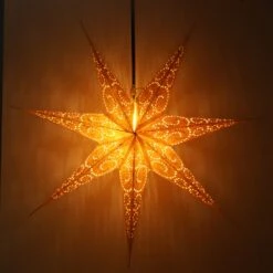 Faltbarer Advents Leucht Papierstern, Weihnachtsstern 60 Cm - Attila 7 -Laden Für Heimbeleuchtung f 19 05 29592 2