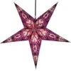 Faltbarer Advents Leucht Papierstern, Weihnachtsstern 60 Cm - Menor Violett/natur