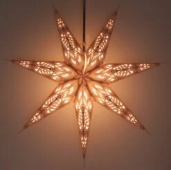 Faltbarer Advents Leucht Papierstern, Weihnachtsstern 60 Cm - Menora 7 Nature 11 Faltbarer Advents Leucht Papierstern, Weihnachtsstern 60 Cm - Menora 7 Nature -Laden Für Heimbeleuchtung f 19 09 26603 4