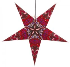 Faltbarer Advents Leucht Papierstern, Weihnachtsstern 60 Cm - Nestor Rot/lila -Laden Für Heimbeleuchtung f 19 09 32970 2