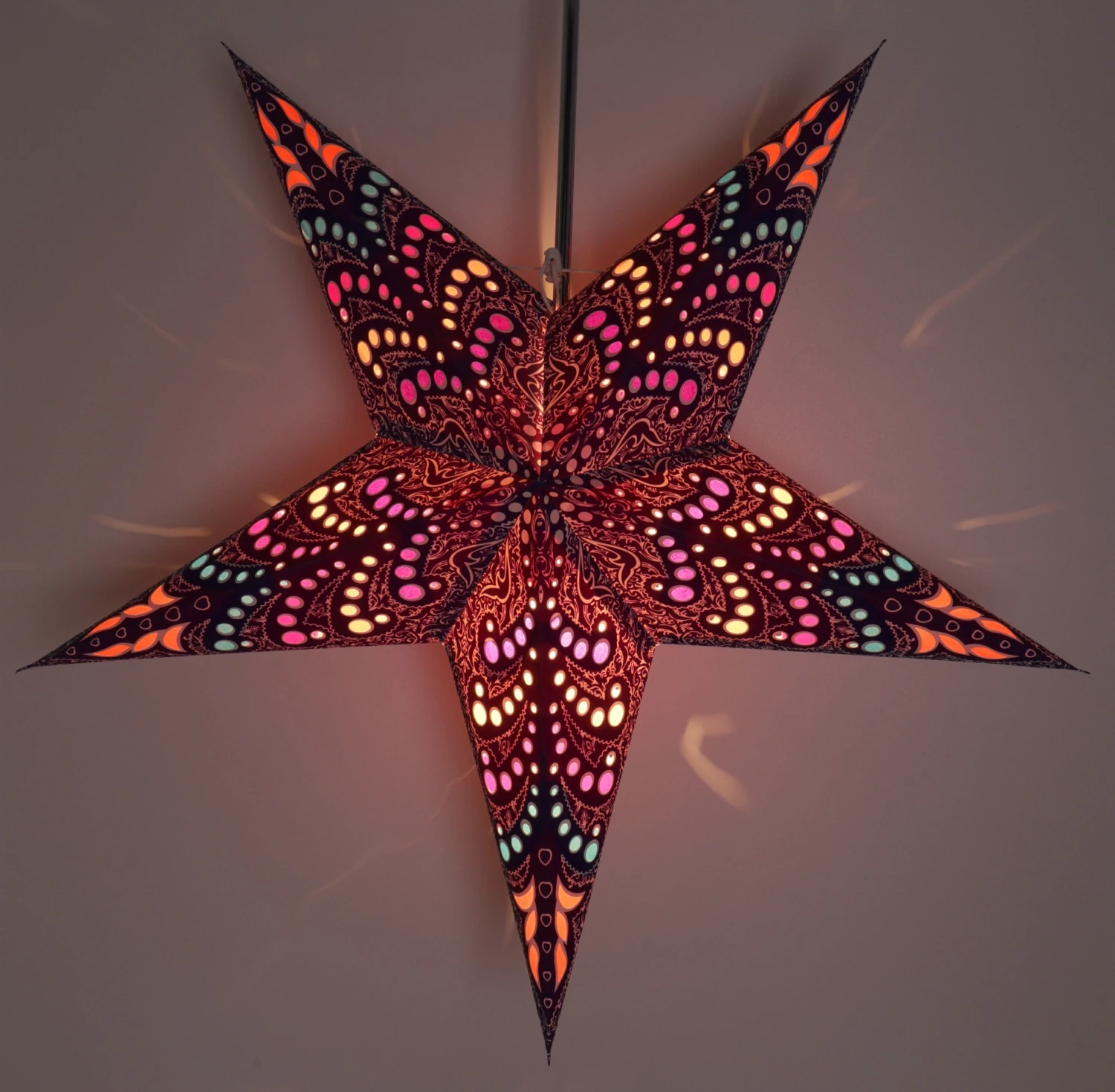 Faltbarer Advents Leucht Papierstern, Weihnachtsstern 60 Cm - Sibelius Blau 5 Faltbarer Advents Leucht Papierstern, Weihnachtsstern 60 Cm - Sibelius Blau – Bild 3