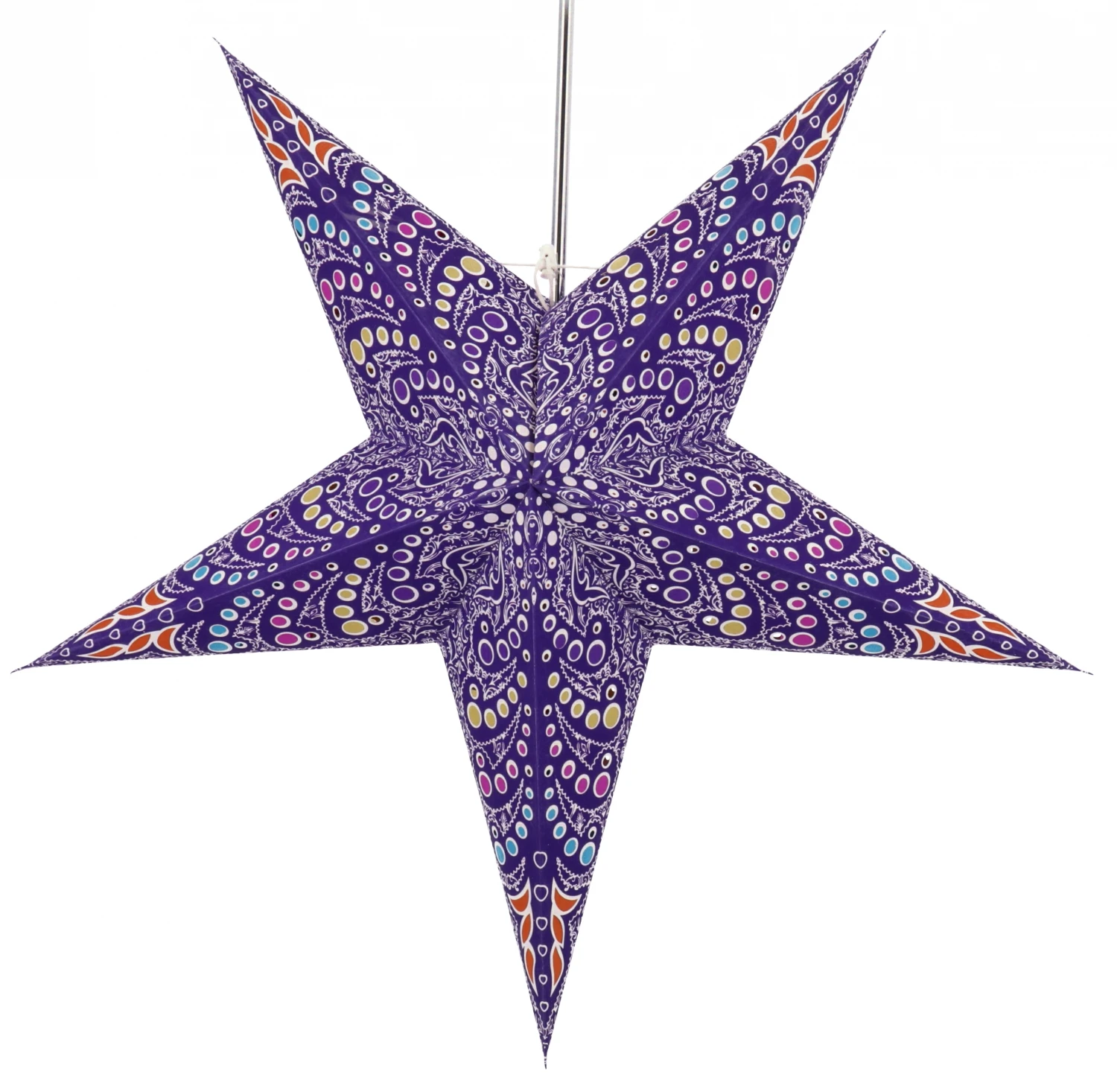 Faltbarer Advents Leucht Papierstern, Weihnachtsstern 60 Cm - Sibelius Blau 4 Faltbarer Advents Leucht Papierstern, Weihnachtsstern 60 Cm - Sibelius Blau – Bild 2