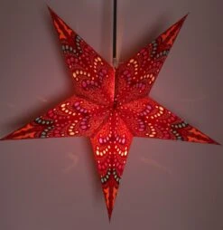 Faltbarer Advents Leucht Papierstern, Weihnachtsstern 60 Cm - Sibelius Rot -Laden Für Heimbeleuchtung f 19 09 32978 3