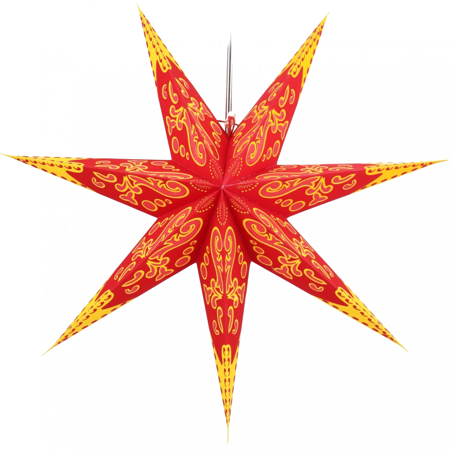 Faltbarer Advents Leucht Papierstern, Weihnachtsstern 60 Cm - Fuego 4 Faltbarer Advents Leucht Papierstern, Weihnachtsstern 60 Cm - Fuego – Bild 2