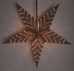 Faltbarer Advents Leucht Papierstern, Weihnachtsstern 60 Cm - Cesara -Laden Für Heimbeleuchtung f 19 09 38220 3