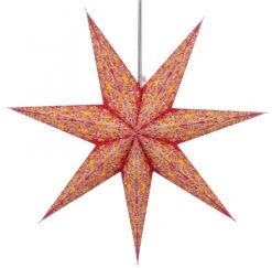 Faltbarer Advents Leucht Papierstern, Weihnachtsstern 60 Cm - Efendis Rot -Laden Für Heimbeleuchtung f 19 09 41643 2