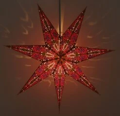 Faltbarer Advents Leucht Papierstern, Weihnachtsstern 60 Cm - Efendis Schwarz -Laden Für Heimbeleuchtung f 19 09 41645 3