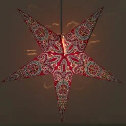 Faltbarer Advents Leucht Papierstern, Weihnachtsstern 60 Cm - Calea Blau -Laden Für Heimbeleuchtung f 19 09 41646 1