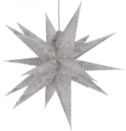 Faltbarer Advents Leucht Papierstern, 3D Weihnachtsstern - Multipointer Menoris Natur - 60x60x60 Cm Ø60 Cm -Laden Für Heimbeleuchtung f 19 09 41651 2