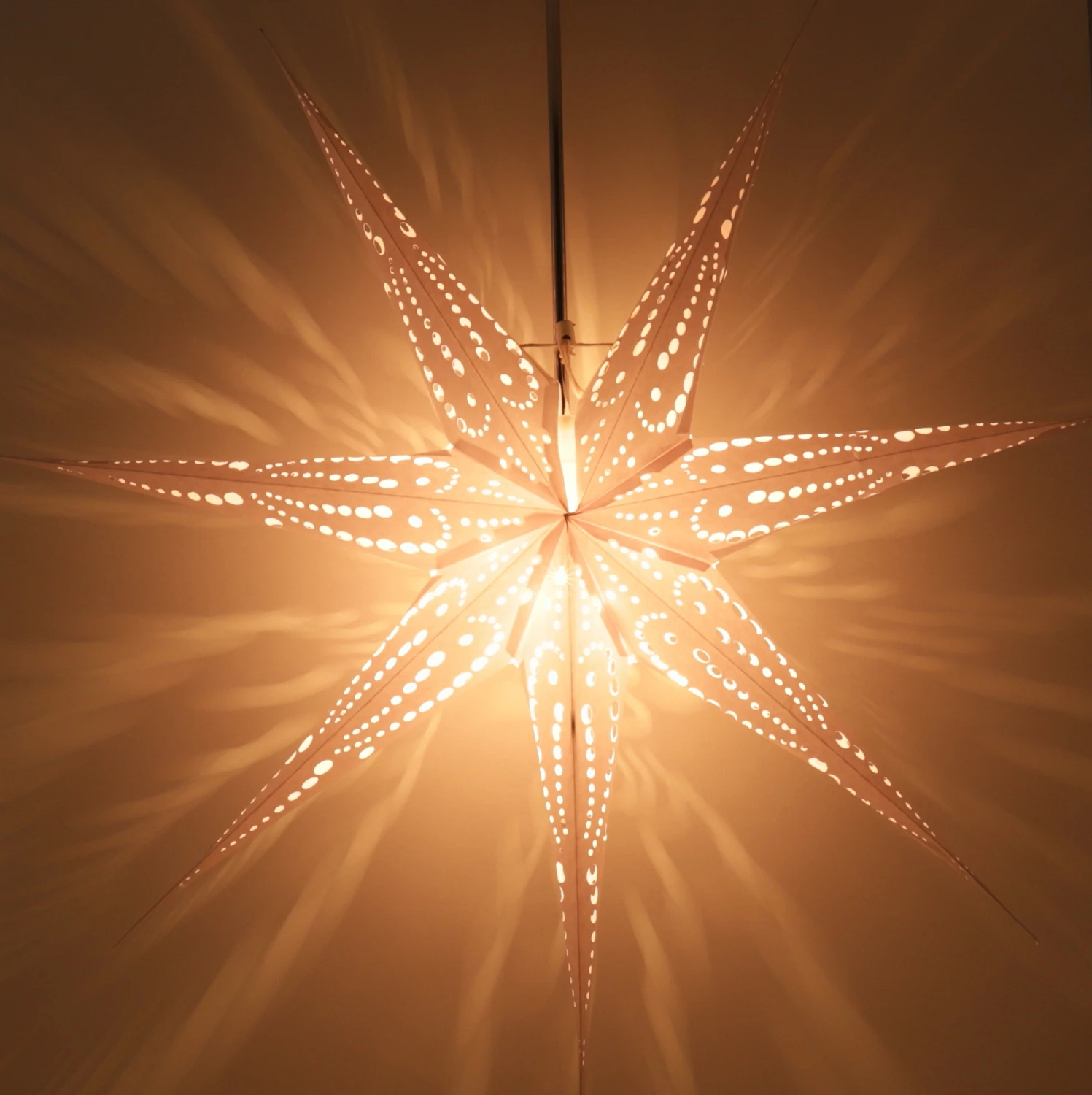 Faltbarer Advents Leucht Papierstern, Weihnachtsstern 80 Cm - Arturo 5 Faltbarer Advents Leucht Papierstern, Weihnachtsstern 80 Cm - Arturo – Bild 3