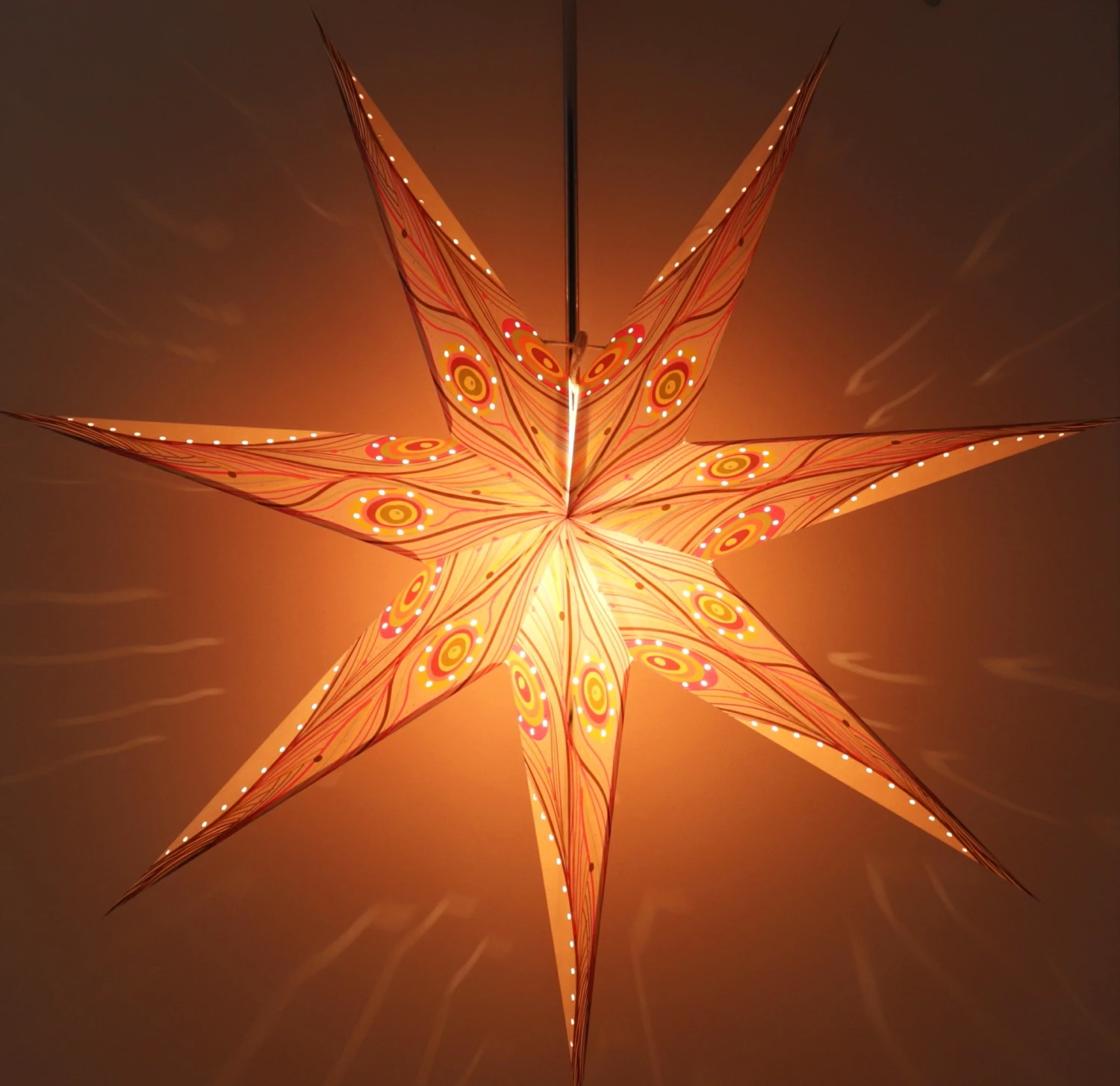 Faltbarer Advents Leucht Papierstern, Weihnachtsstern 80 Cm - Narvara 5 Faltbarer Advents Leucht Papierstern, Weihnachtsstern 80 Cm - Narvara – Bild 3