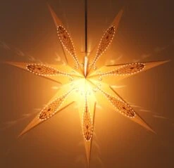 Faltbarer Advents Leucht Papierstern, Weihnachtsstern 80 Cm - Dodonia -Laden Für Heimbeleuchtung f 19 09 9 a32995 3