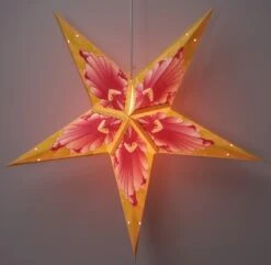 Faltbarer Advents Leucht Papierstern, Weihnachtsstern 60 Cm - Floria Gelb -Laden Für Heimbeleuchtung f 19 09 9 apapierstern bunt 11