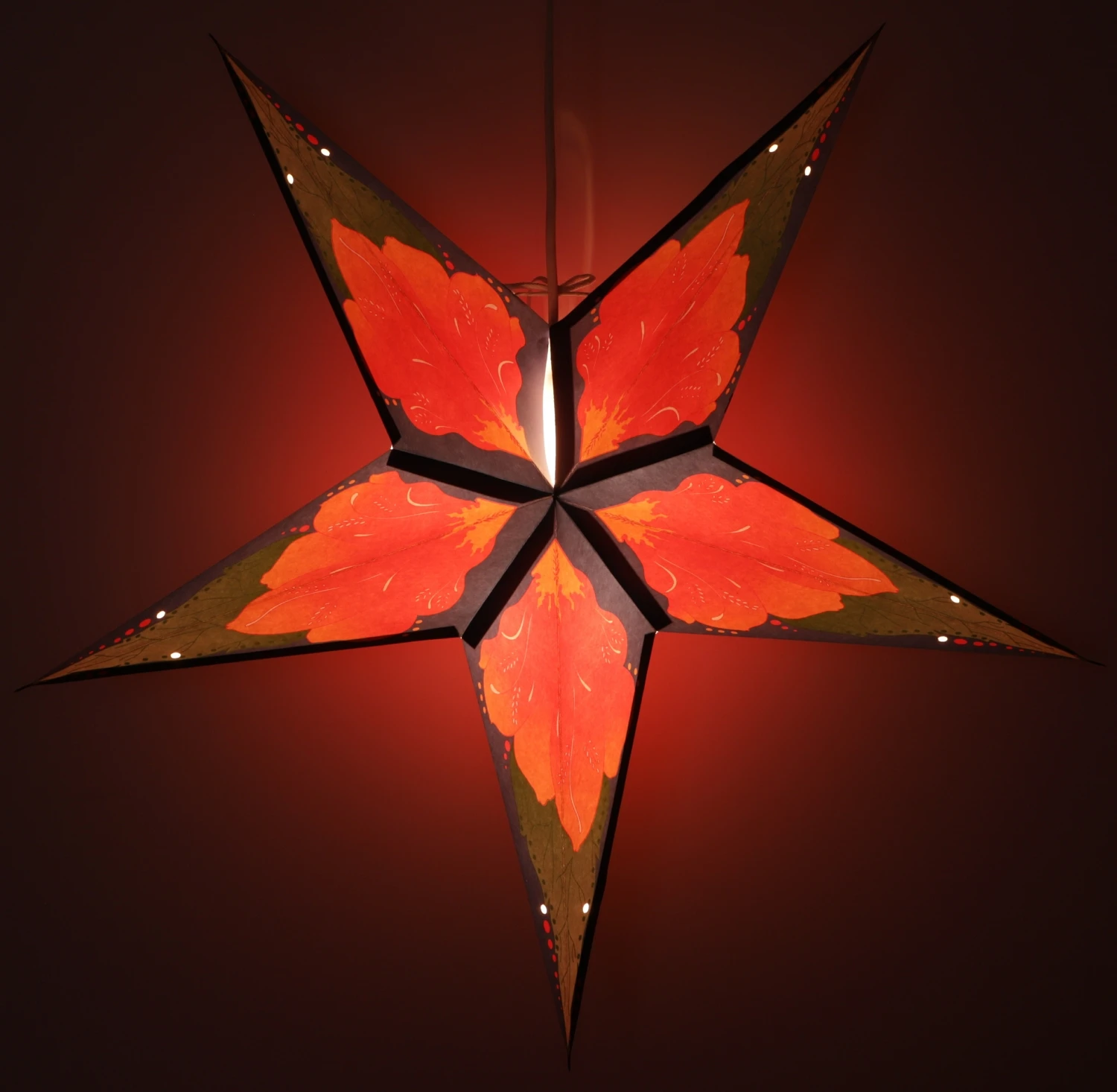 Faltbarer Advents Leucht Papierstern, Weihnachtsstern 60 Cm - Floria Blau 5 Faltbarer Advents Leucht Papierstern, Weihnachtsstern 60 Cm - Floria Blau – Bild 3