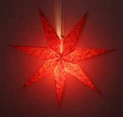 Faltbarer Advents Leucht Papierstern, Weihnachtsstern 60 Cm - Ikarus Orange -Laden Für Heimbeleuchtung f 19 09 9 apapierstern 31