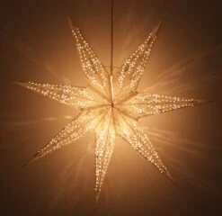 Faltbarer Advents Leucht Papierstern, Weihnachtsstern 60 Cm - Osiris Weiß -Laden Für Heimbeleuchtung f 19 09 9 apapierstern 32