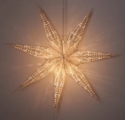 Faltbarer Advents Leucht Papierstern, Weihnachtsstern 60 Cm - Osiris Weiß -Laden Für Heimbeleuchtung f 19 09 9 apapierstern 33