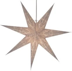 Faltbarer Advents Leucht Papierstern, Weihnachtsstern 60 Cm - Osiris Weiß -Laden Für Heimbeleuchtung f 19 09 9 apapierstern 34