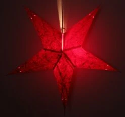 Faltbarer Advents Leucht Papierstern, Weihnachtsstern 60 Cm - Abacus Rot -Laden Für Heimbeleuchtung f 19 09 9 apapierstern 51