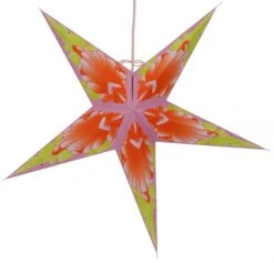 Faltbarer Advents Leucht Papierstern, Weihnachtsstern 60 Cm - Floria Orange -Laden Für Heimbeleuchtung f 19 09 9 astern florida 2