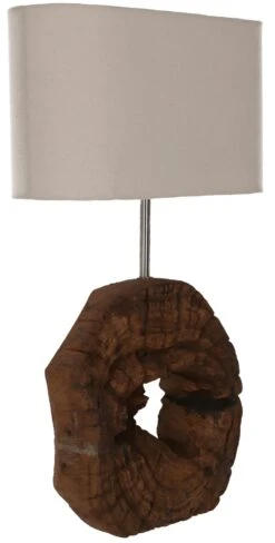 Tischlampe / Tischleuchte, In Bali Handgemacht Aus Naturmaterial - Modell Palau 2 - 59x35x15 Cm -Laden Für Heimbeleuchtung f 19 09 9 atreibholz lampe 3