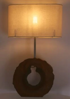 Tischlampe / Tischleuchte, In Bali Handgemacht Aus Naturmaterial - Modell Palau 2 - 59x35x15 Cm -Laden Für Heimbeleuchtung f 19 09 9 atreibholz lampe 8