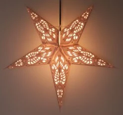 Faltbarer Advents Leucht Papierstern, Weihnachtsstern 60 Cm - Menor Nature -Laden Für Heimbeleuchtung f 19 09 914858 1