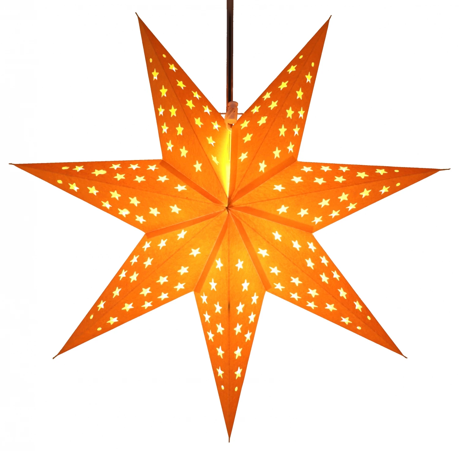 Faltbarer Advents Leucht Papierstern, Weihnachtsstern 60 Cm - Austrinus Gelb 5 Faltbarer Advents Leucht Papierstern, Weihnachtsstern 60 Cm - Austrinus Gelb – Bild 3