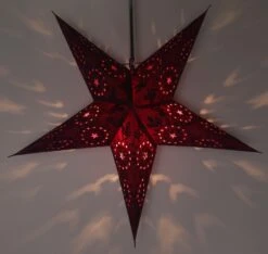 Faltbarer Advents Leucht Papierstern, Weihnachtsstern 60 Cm - Alegra -Laden Für Heimbeleuchtung f 19 09 918996 1