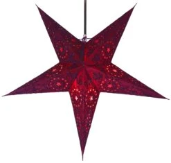 Faltbarer Advents Leucht Papierstern, Weihnachtsstern 60 Cm - Alegra -Laden Für Heimbeleuchtung f 19 09 918996 2