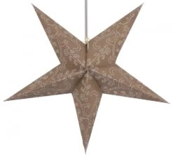 Faltbarer Advents Leucht Papierstern, Weihnachtsstern 60 Cm - Tantalos Braun -Laden Für Heimbeleuchtung f 19 09 922089 4