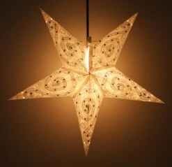 Faltbarer Advents Leucht Papierstern, Weihnachtsstern 60 Cm - Manolis -Laden Für Heimbeleuchtung f 19 09 926503 1