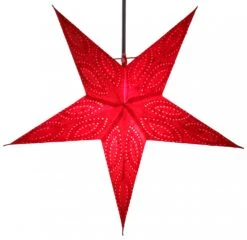 Faltbarer Advents Leucht Papierstern, Weihnachtsstern 60 Cm - Munos Rot -Laden Für Heimbeleuchtung f 19 09 929590 2