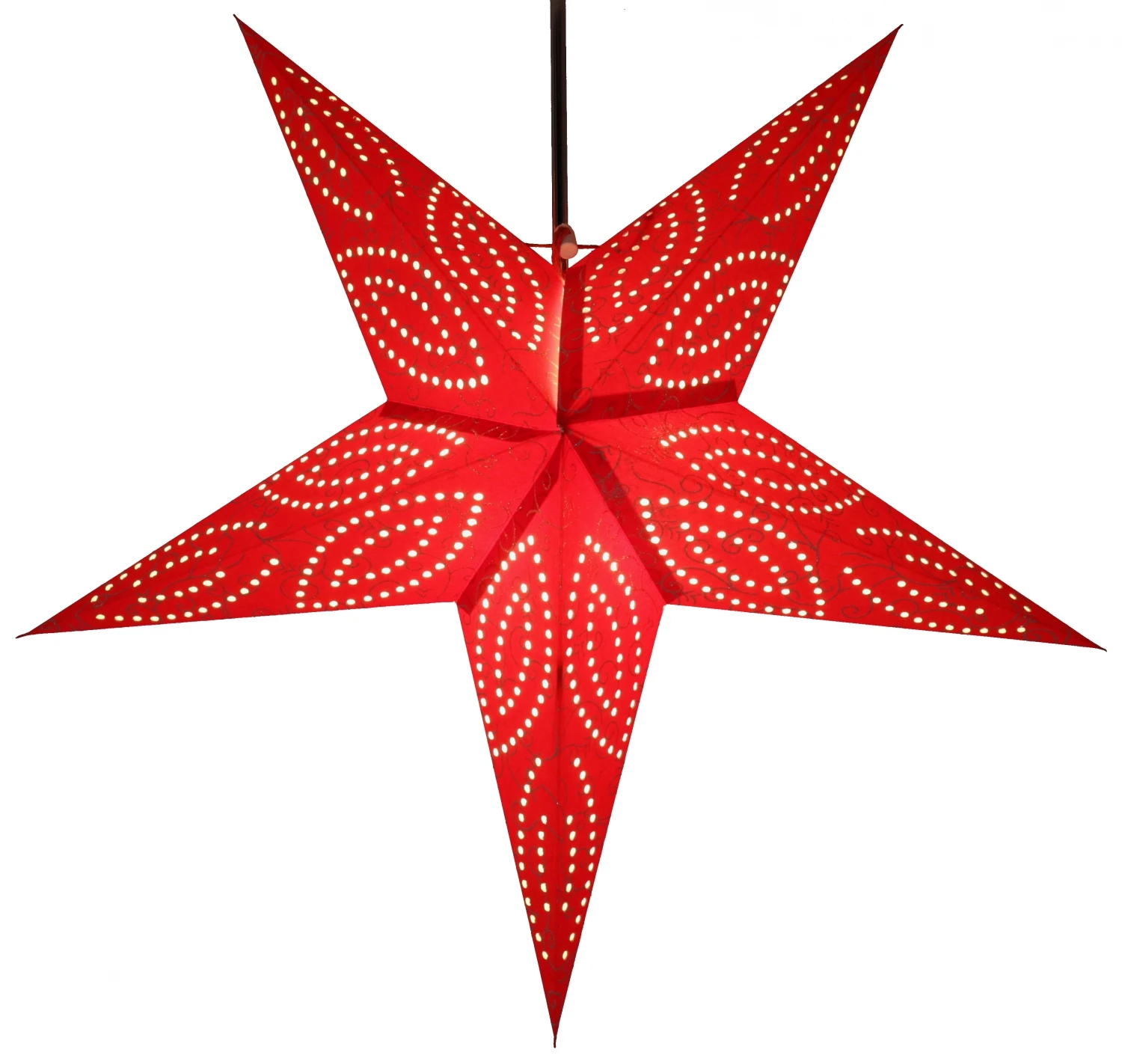 Faltbarer Advents Leucht Papierstern, Weihnachtsstern 60 Cm - Demian Rot 4 Faltbarer Advents Leucht Papierstern, Weihnachtsstern 60 Cm - Demian Rot – Bild 2