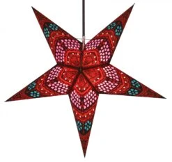 Faltbarer Advents Leucht Papierstern, Weihnachtsstern 60 Cm - Horus Rot/türkis 9 Faltbarer Advents Leucht Papierstern, Weihnachtsstern 60 Cm - Horus Rot/türkis -Laden Für Heimbeleuchtung f 19 09 932979 2